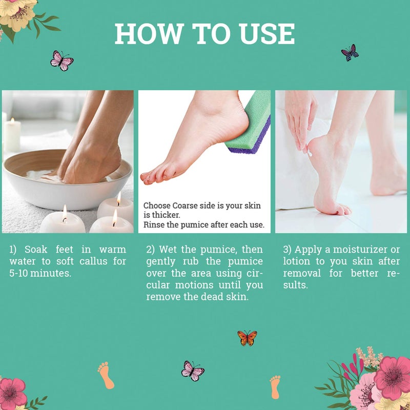 Maccibelle Salon Foot Pumice and Scrubber for Feet and Heels Callus and Dead Skins  Safely and Easily Eliminate Callus and Rough Heels (Pack of 1) - Image 5